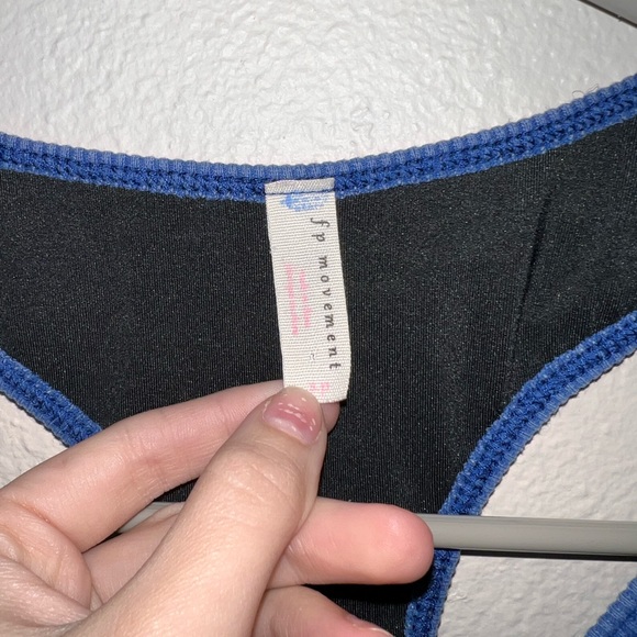 Free People- Good Karma Cutout Bra- Size Small- Blue - Picture 3 of 5